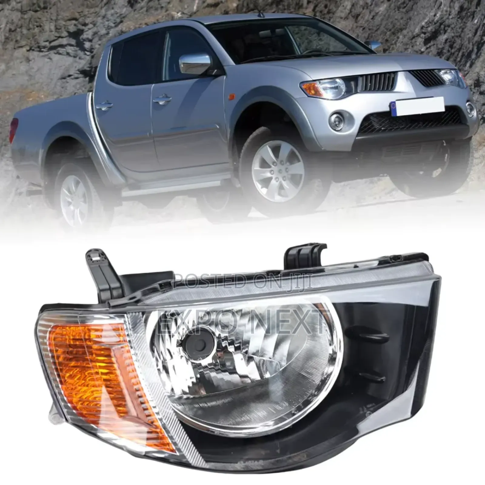Headlight  Mitsubishi Triton L200 2005-2015 Pair
