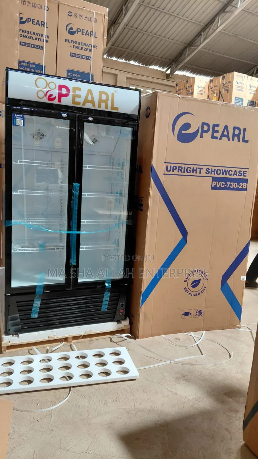 550 Liters Pearl Double Door Display Fridge