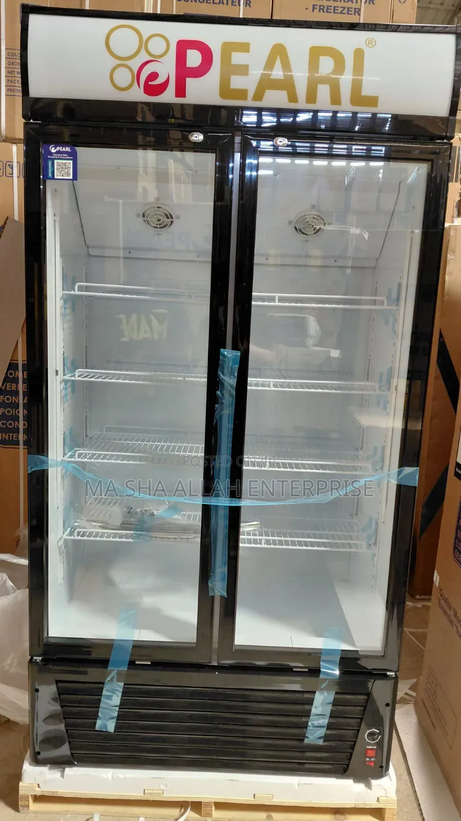 550 Liters Pearl Double Door Display Fridge