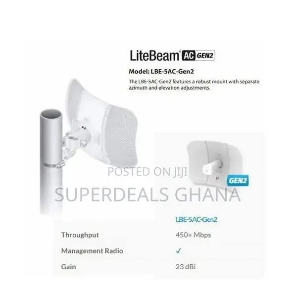Ubiquiti Litebeam Lbe-5ac-Gen2 Access Point