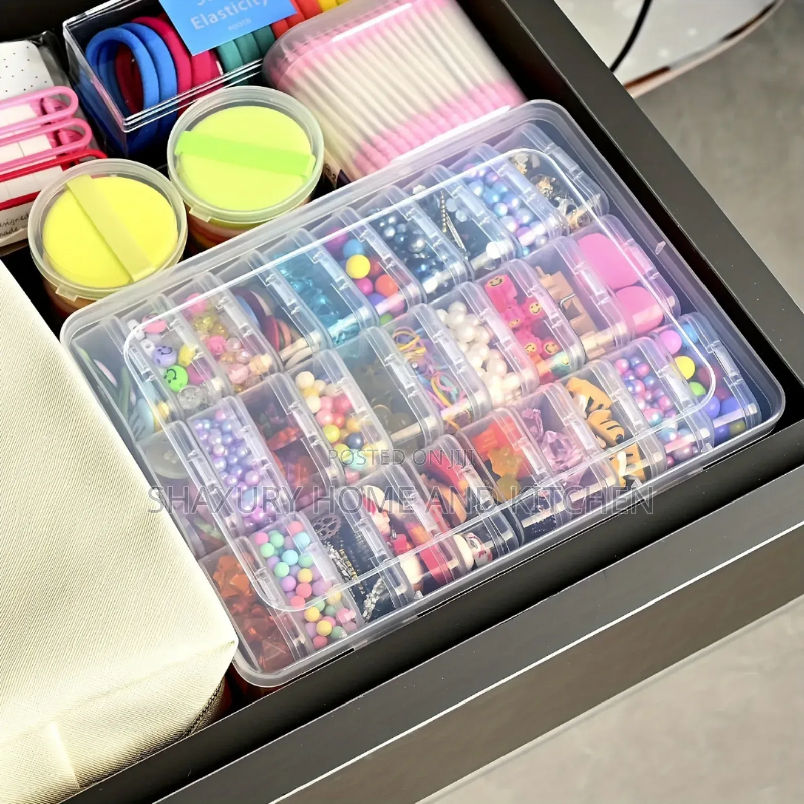 Transparent Jewelry Organizer Storage Box