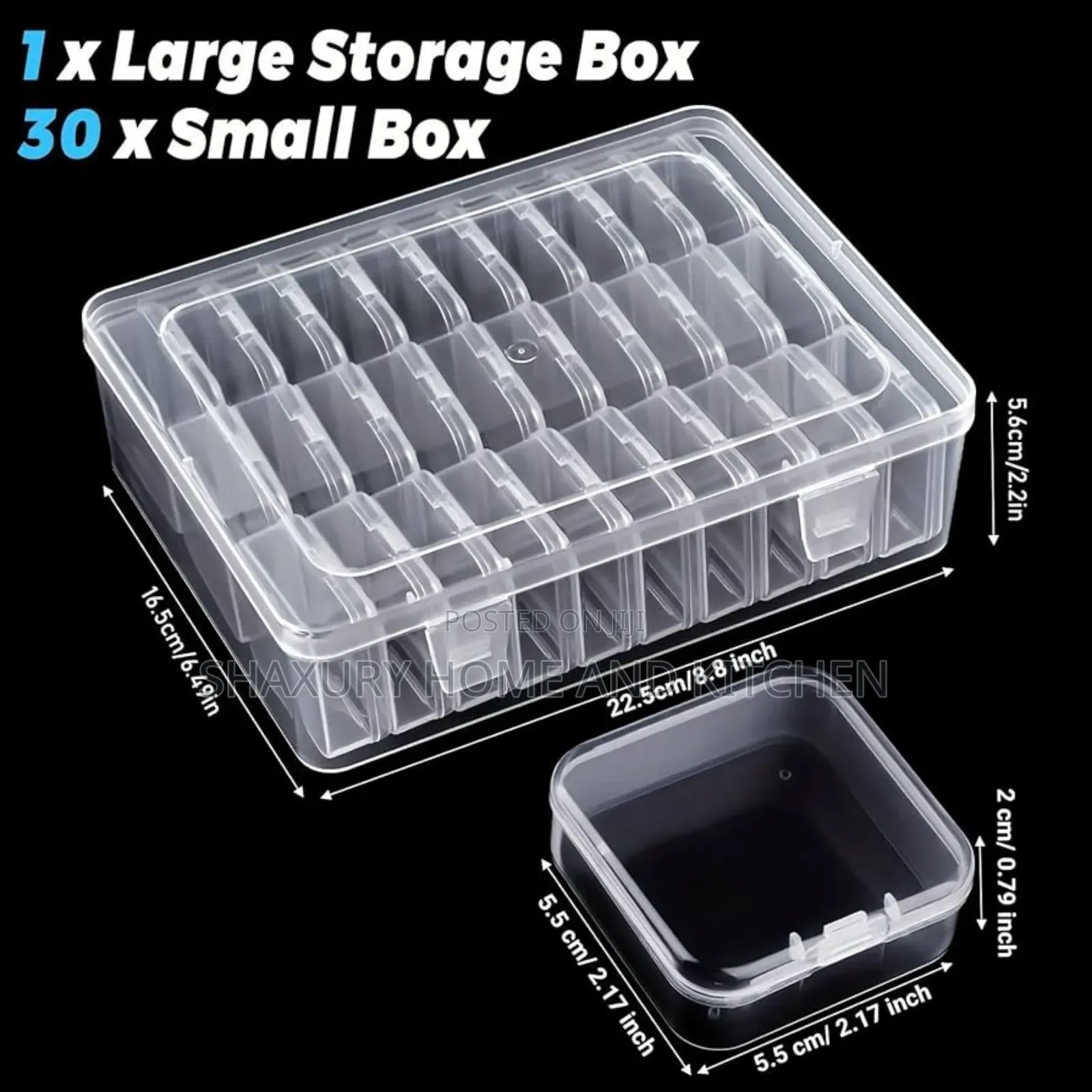 Transparent Jewelry Organizer Storage Box