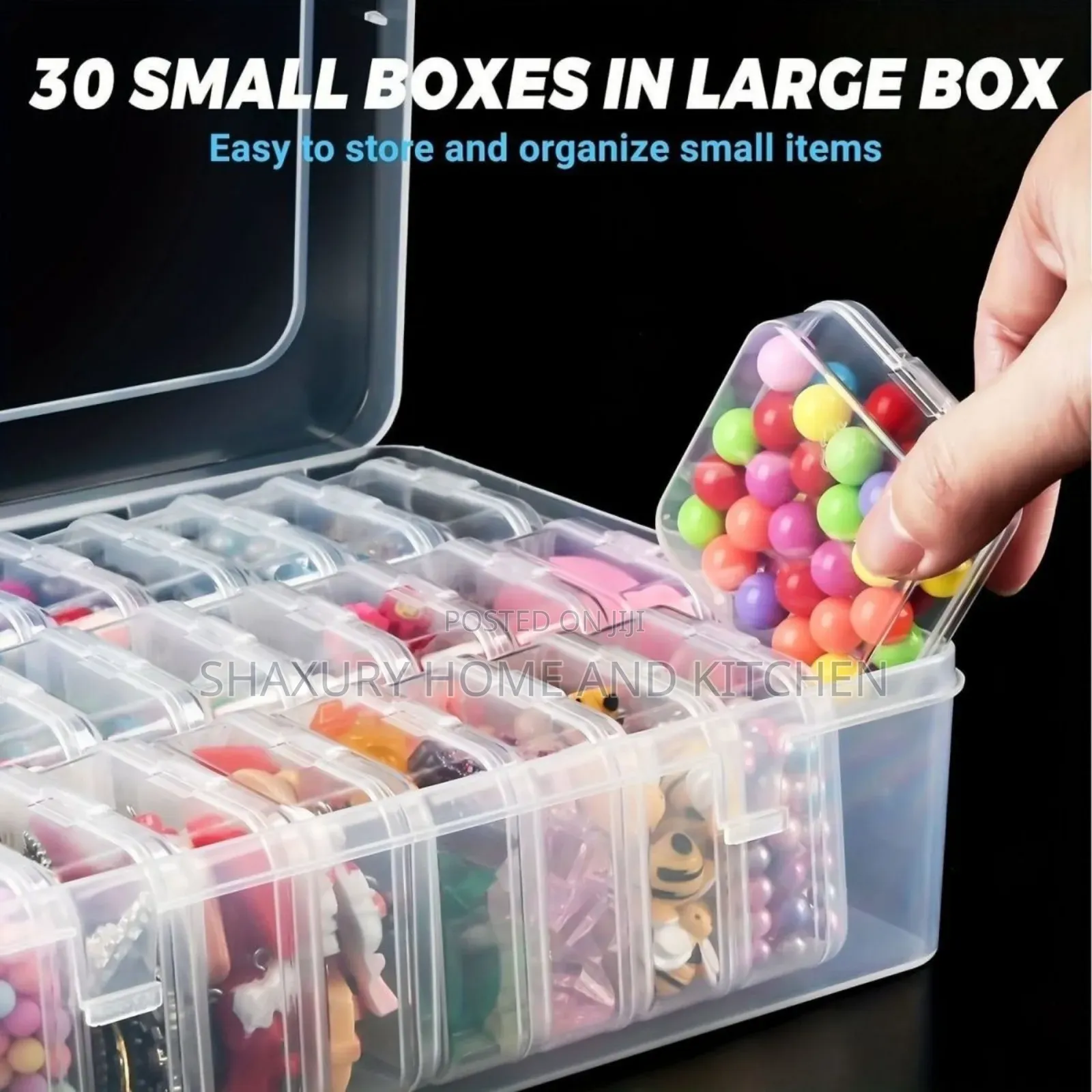 Transparent Jewelry Organizer Storage Box