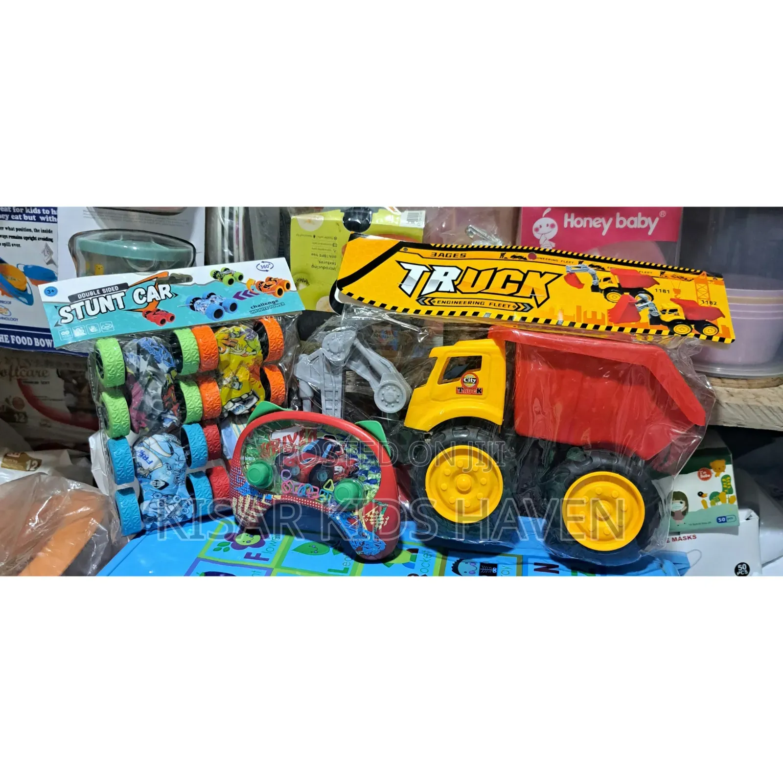 Nice Truck 4pcs 360 Stunt Mimi Cars and Water Game for Boys 3 to 7yrs