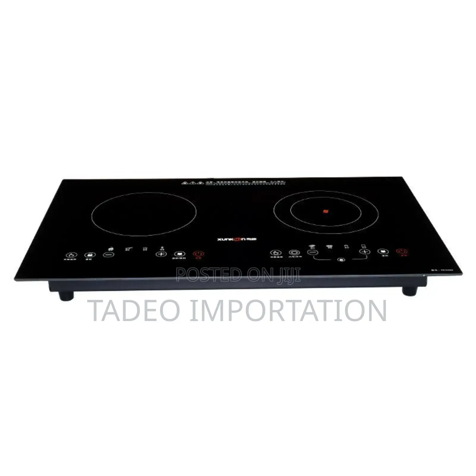 Electric 2 Burner Glass Inbuilt Infrared Cooker