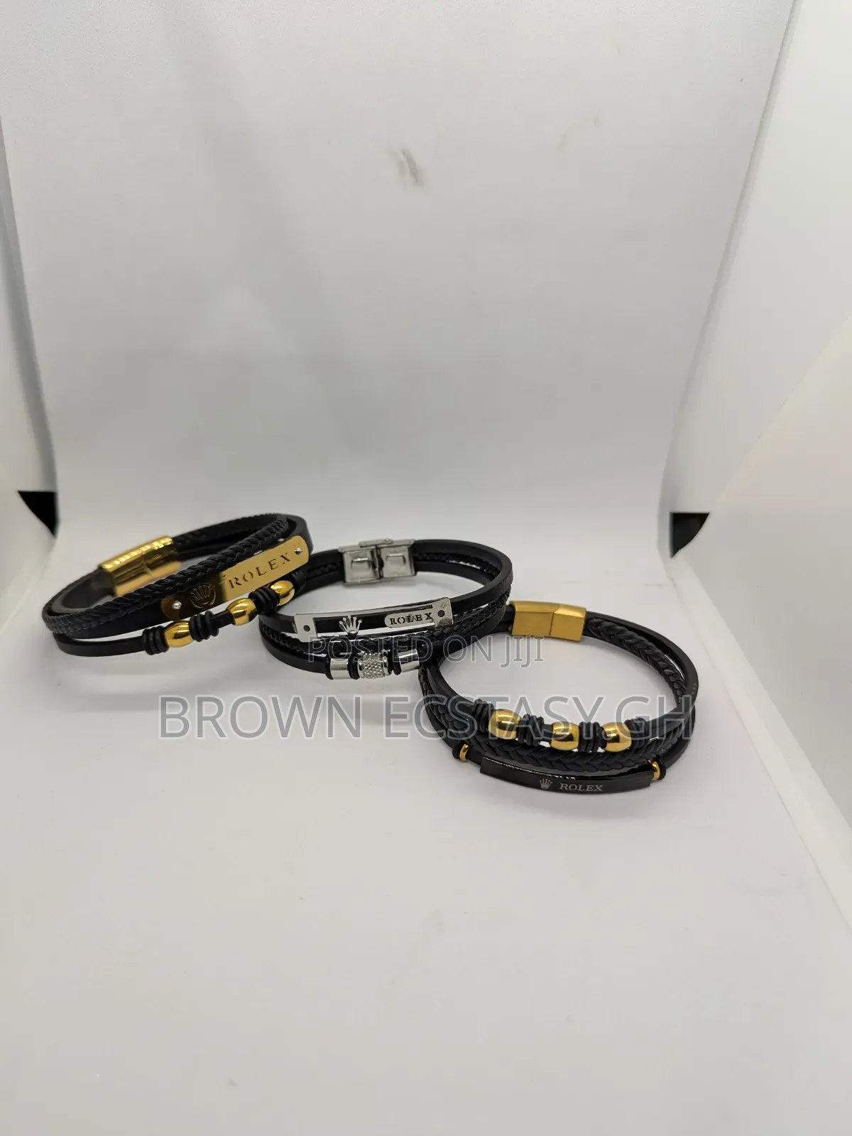 Rolex Leather Bracelets (Various Designs)