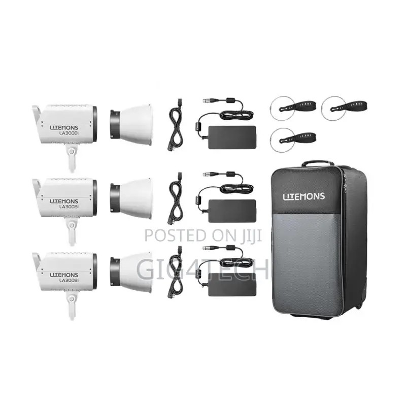 Godox Litemons La300bi Bi Color Led Video Light 3 Light Kit La300bi