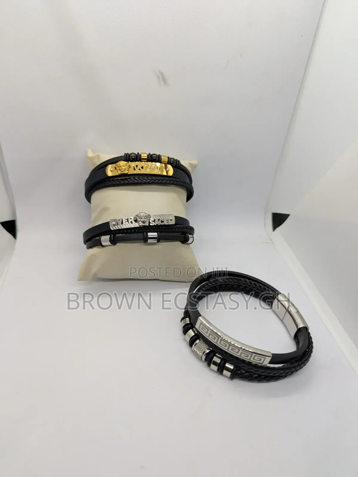 Versace Leather Bracelet