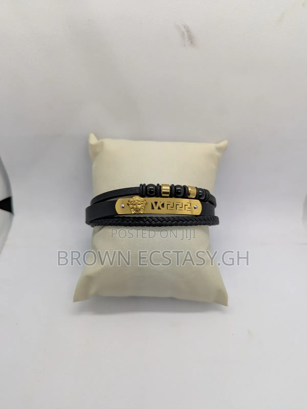 Versace Leather Bracelet