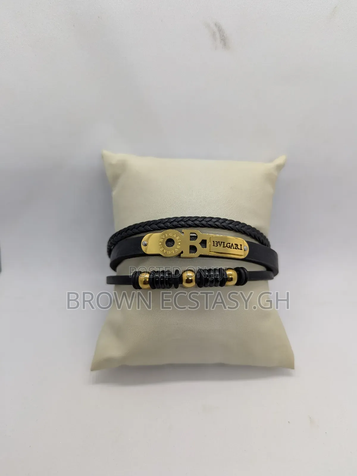 Bvlgari Leather Bracelet