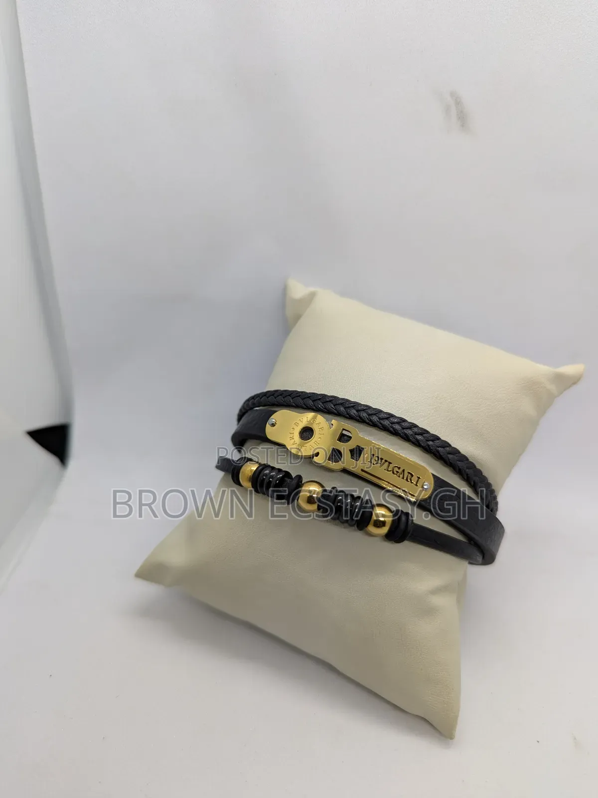 Bvlgari Leather Bracelet