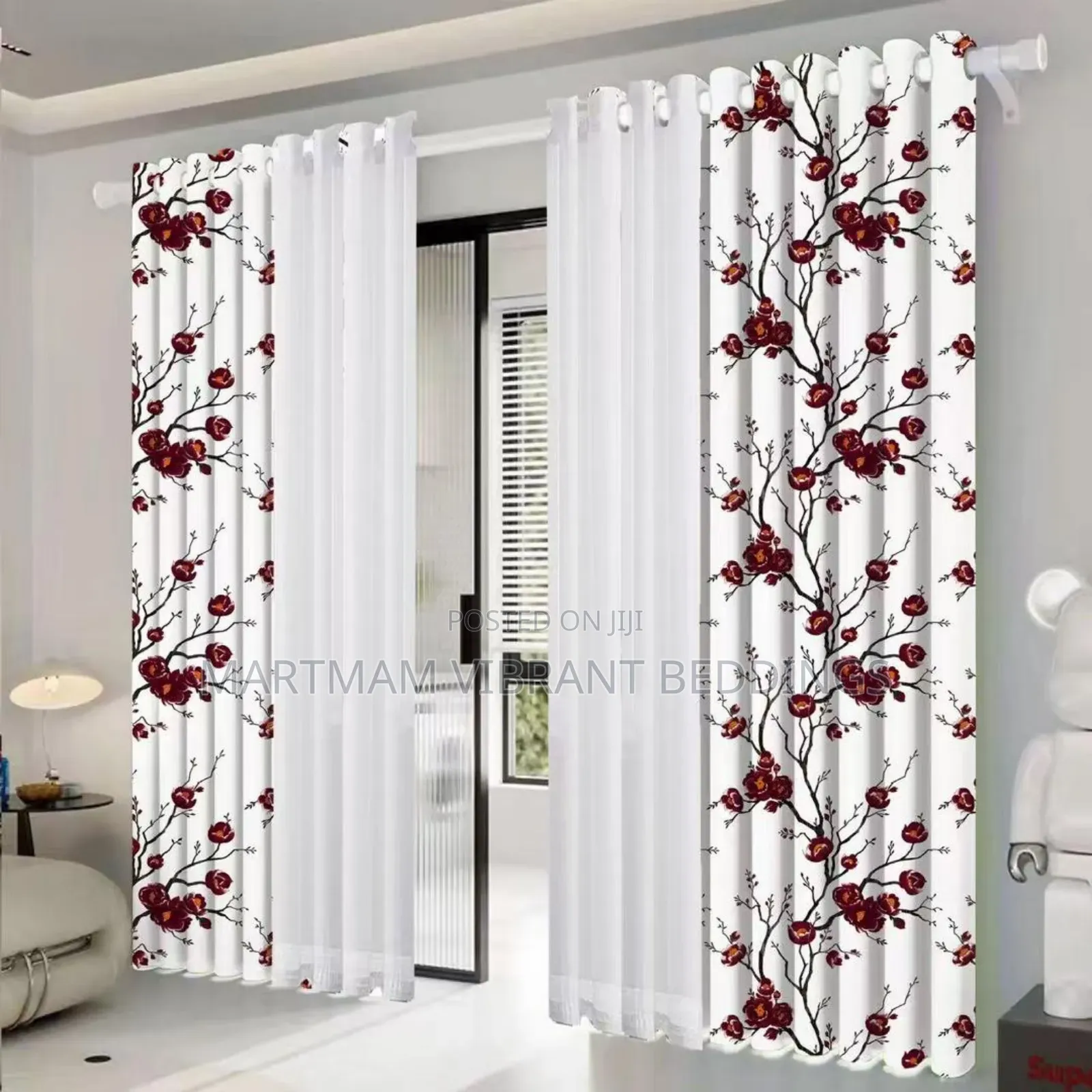 2 Curtains , 2 Voile