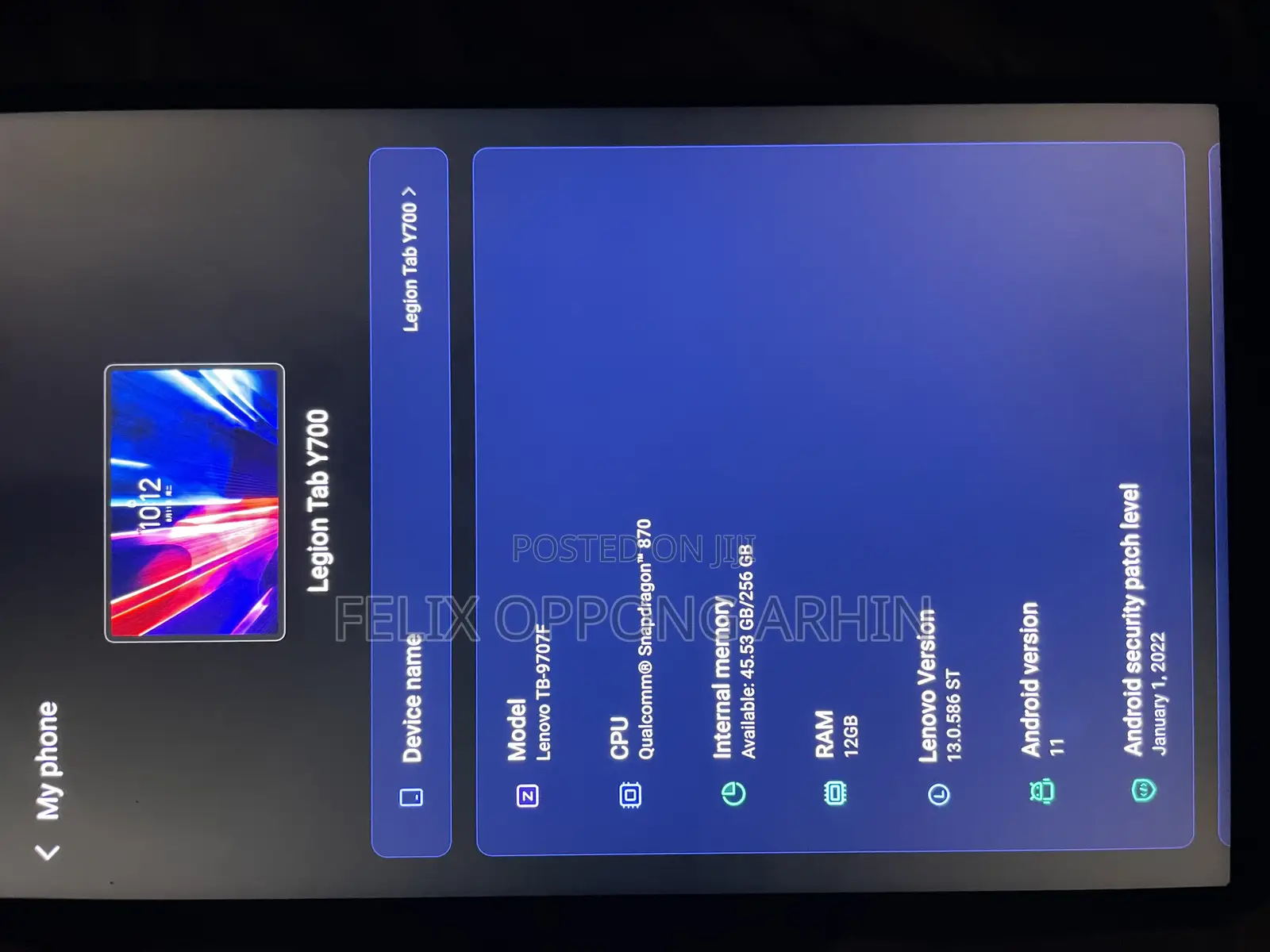 Lenovo Legion Y700 256 GB Silver