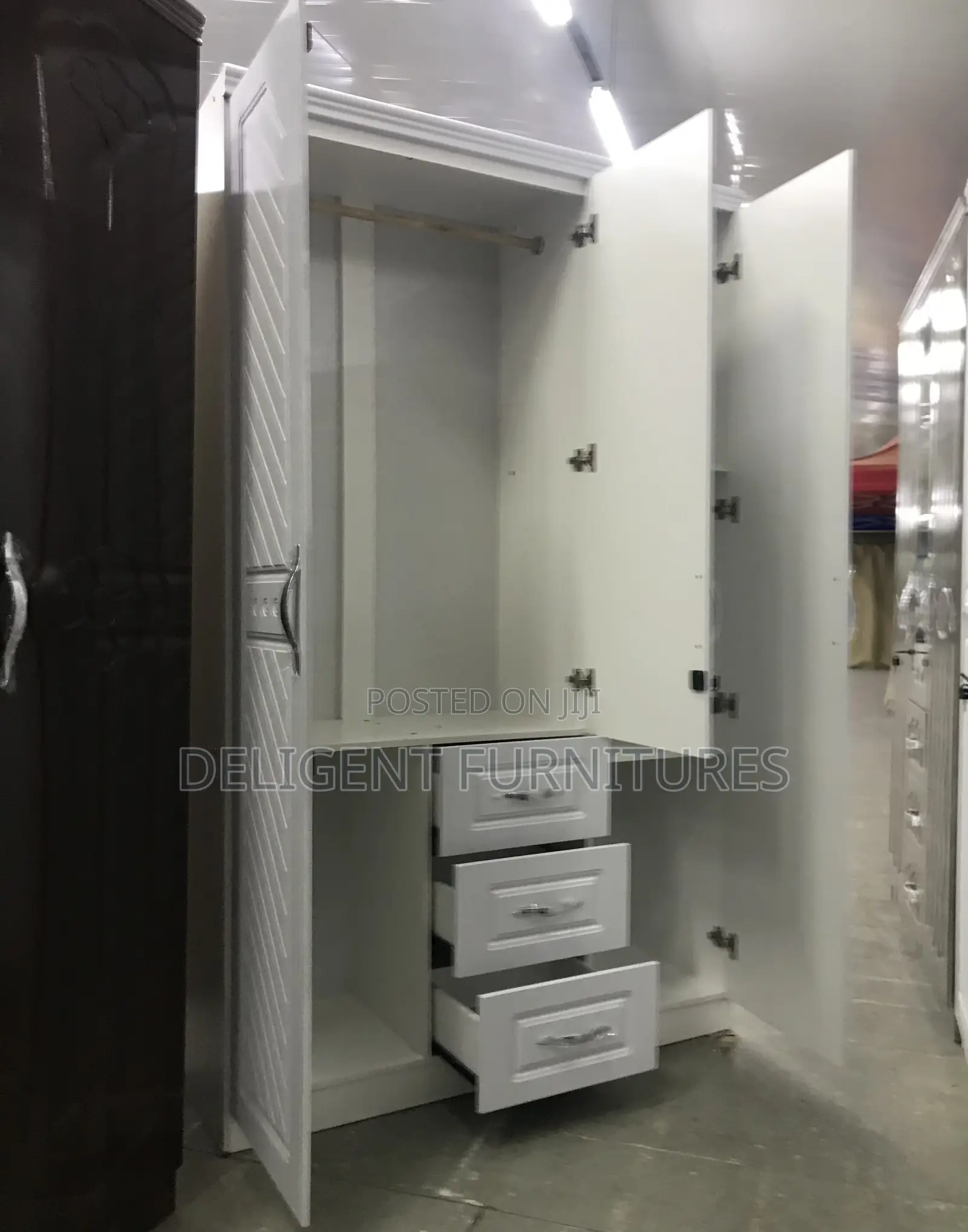 White Three(3) in One Wardrobe