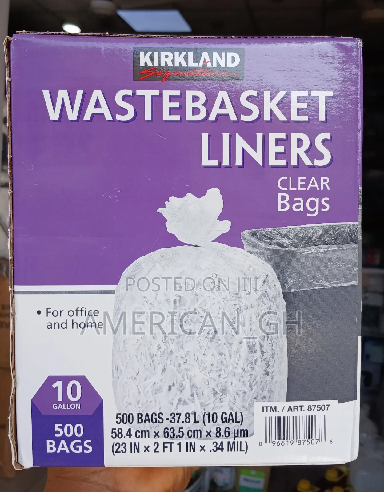 Kirkland Wastebasket Liners, 10 Gallons(500 Bags)