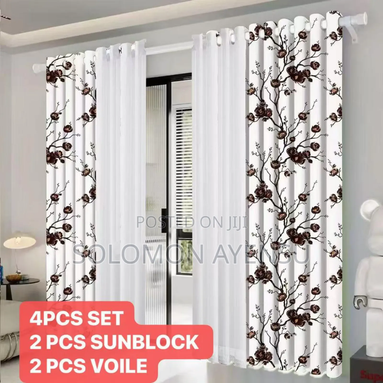 Quality Sunblock Curtains Available With Voile