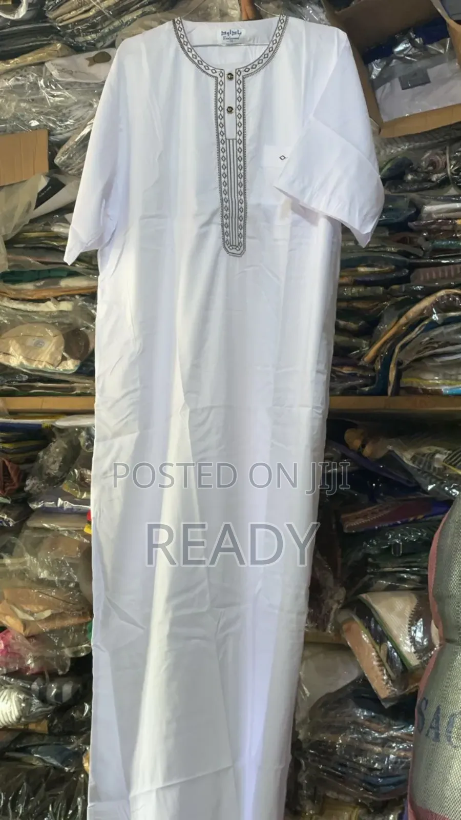 White Jalabiya (Shortsleeves)