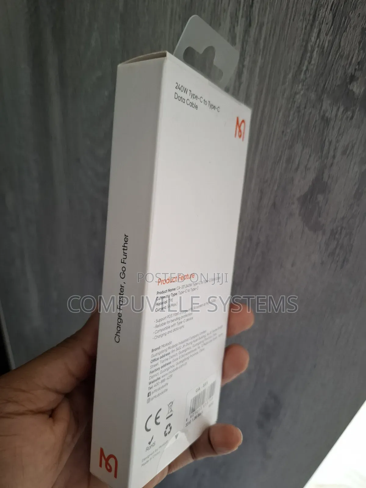 McDodo 240w Type-C to Type-C Data Cable