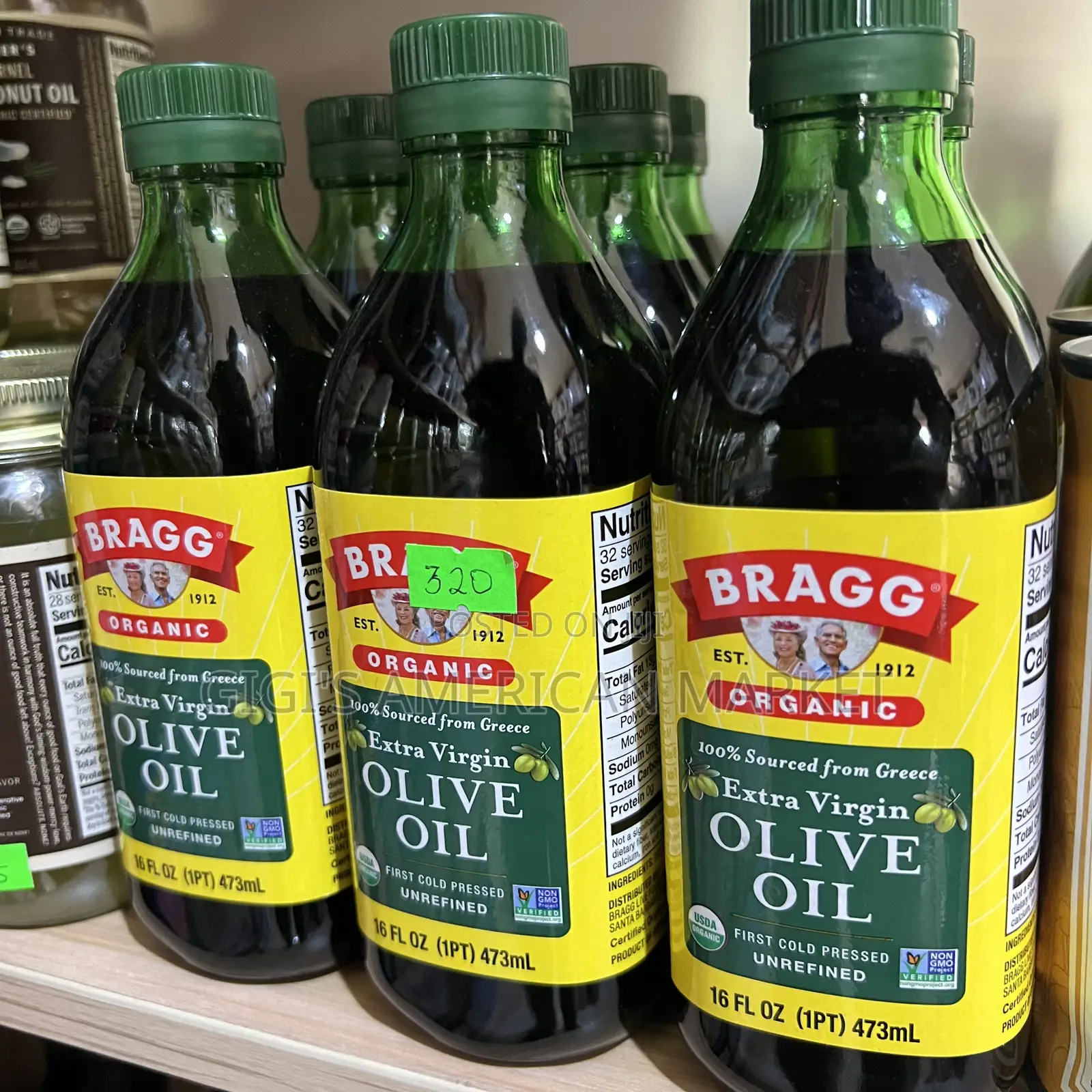 Bragg Extra Virgin Olive Oil From Greece