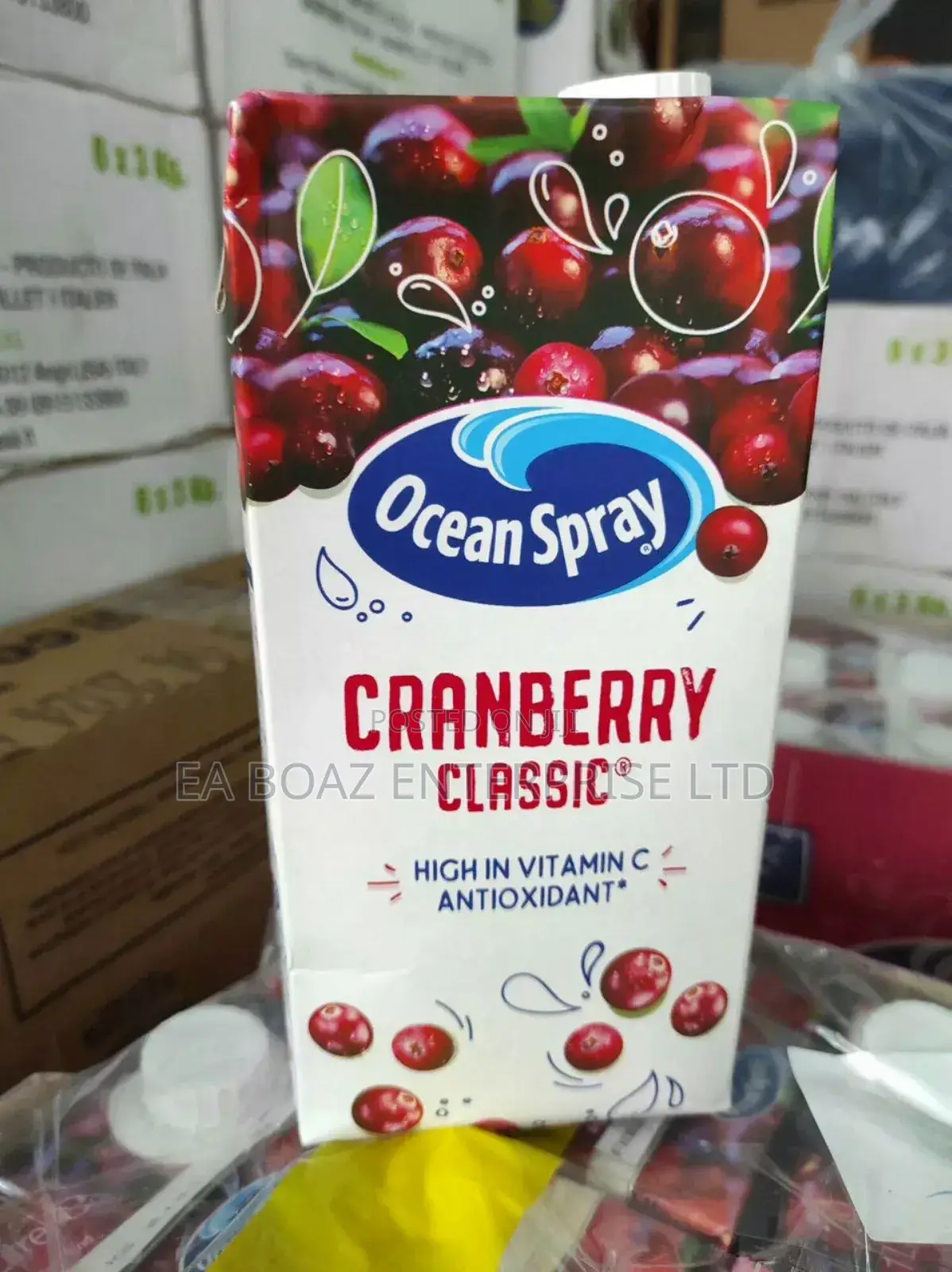 Ocean Spray Classic Cranberry Juice Drink, 1l Carton 12-Pack