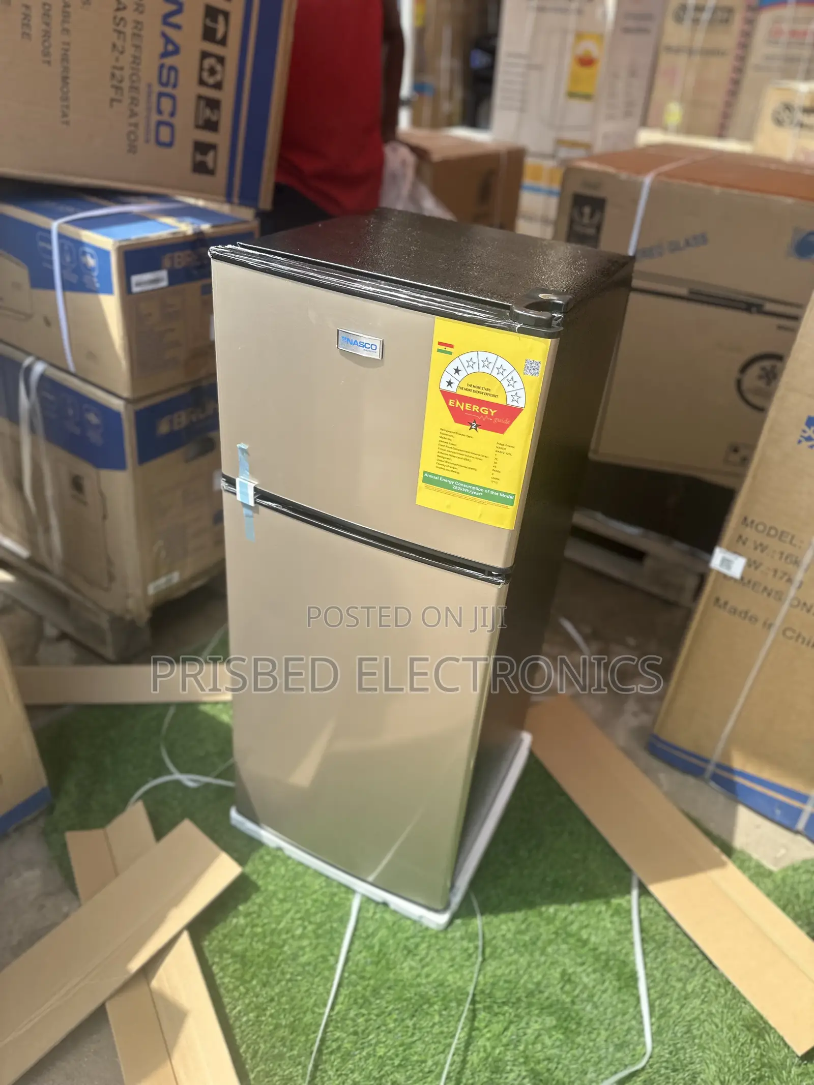 Nasco Double Door Fridge 102 Liters Top Freezer