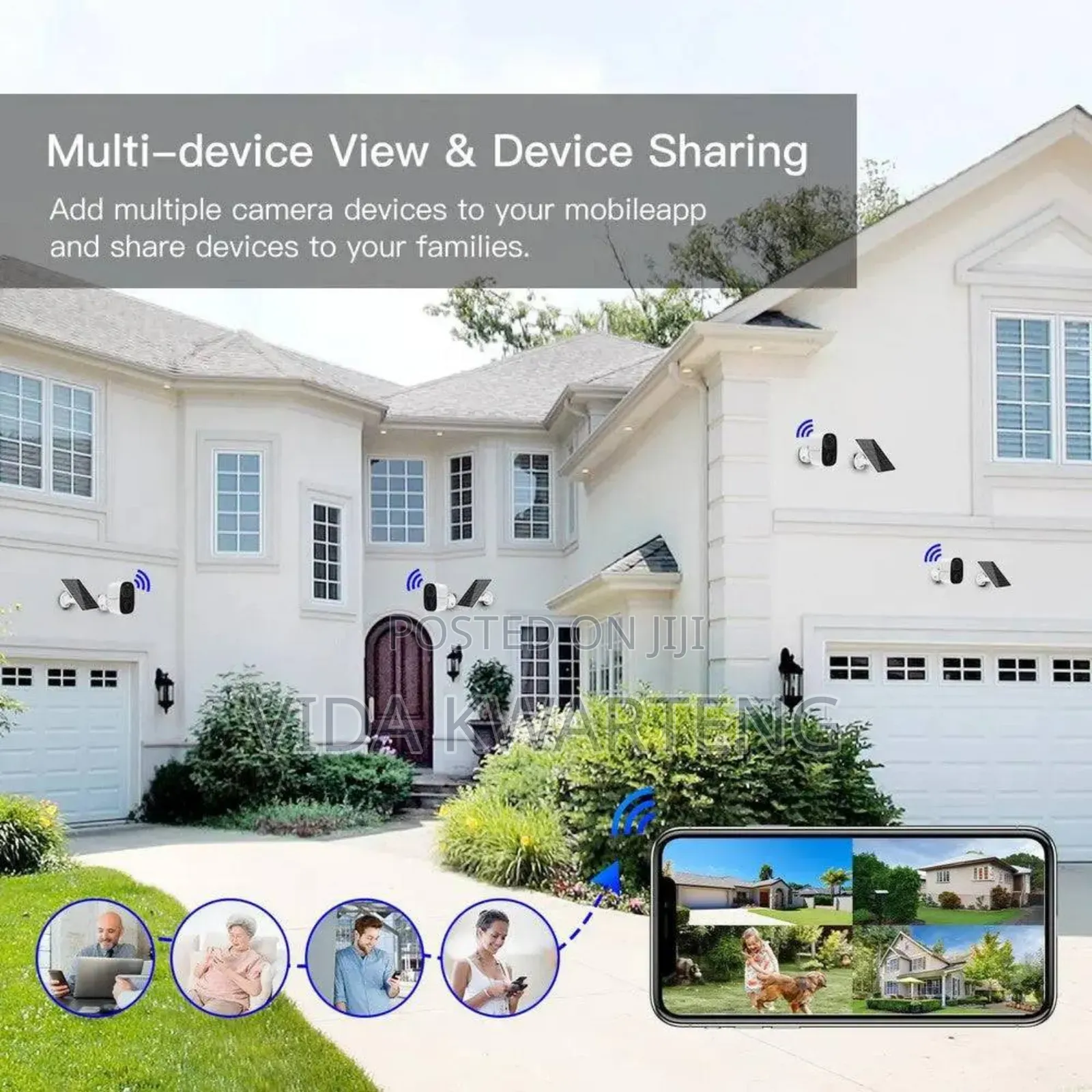 Solar, Battery Powered Surveillance Wifi Camera
