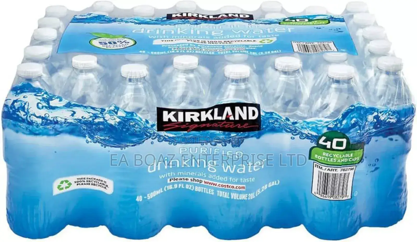 Kirkland Spring Water 500ml , 40 Bottled Pack
