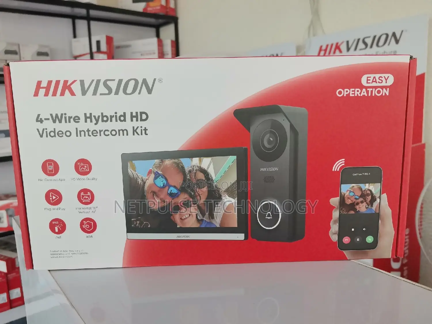 Hikvision 4-Wire Hybrid Video Intercom - Ds-Kis313-P(B)