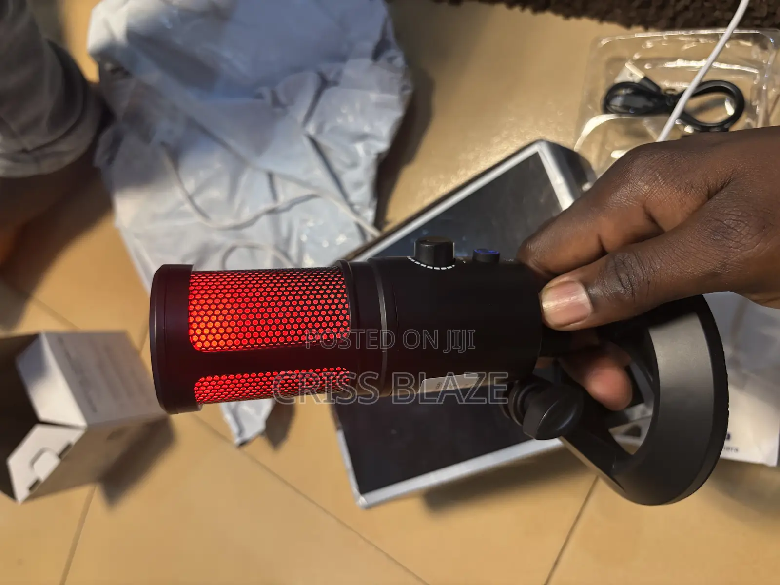 RGB Usb Microphone for Studio and Podcast