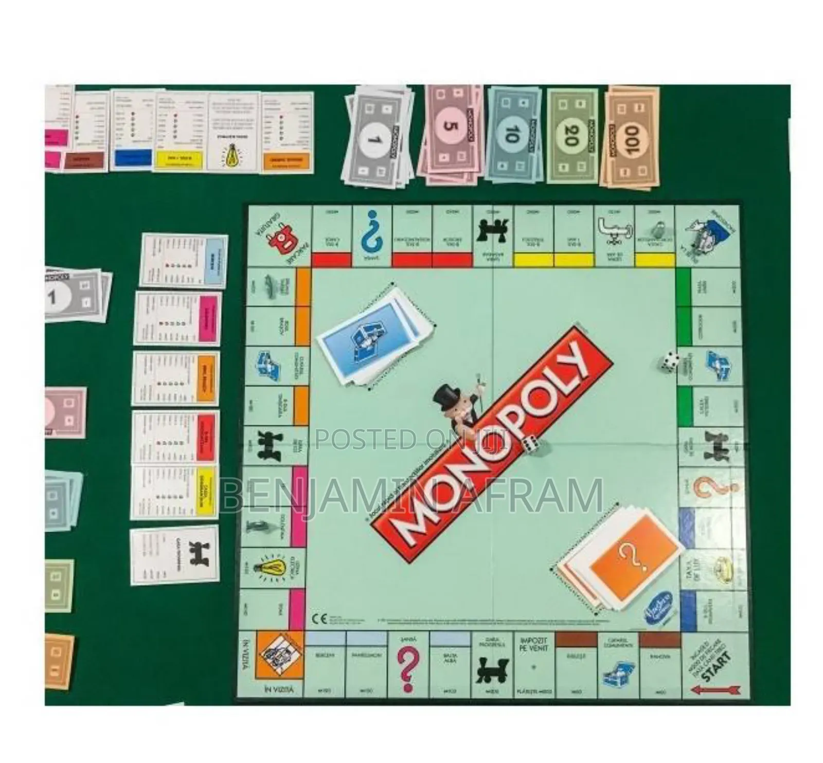 Monopoly Dice Board Game