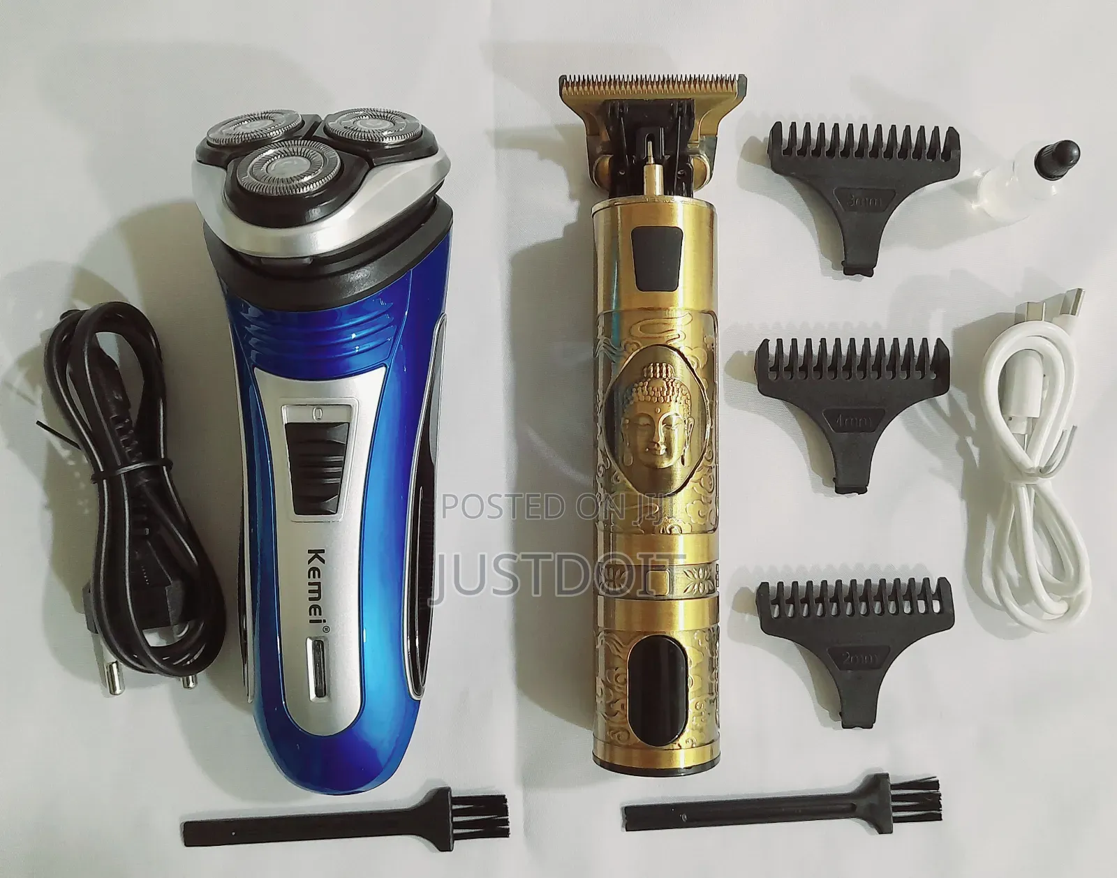 Waer 08221 Shaver + Kemei Rechargeable Smoothener