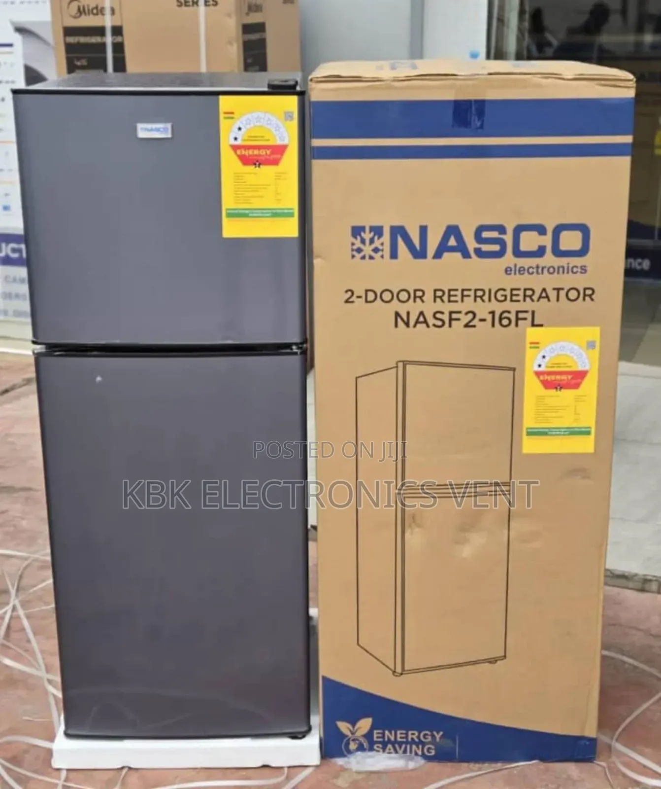 Nasco 138ltr Double Door Refrigerator