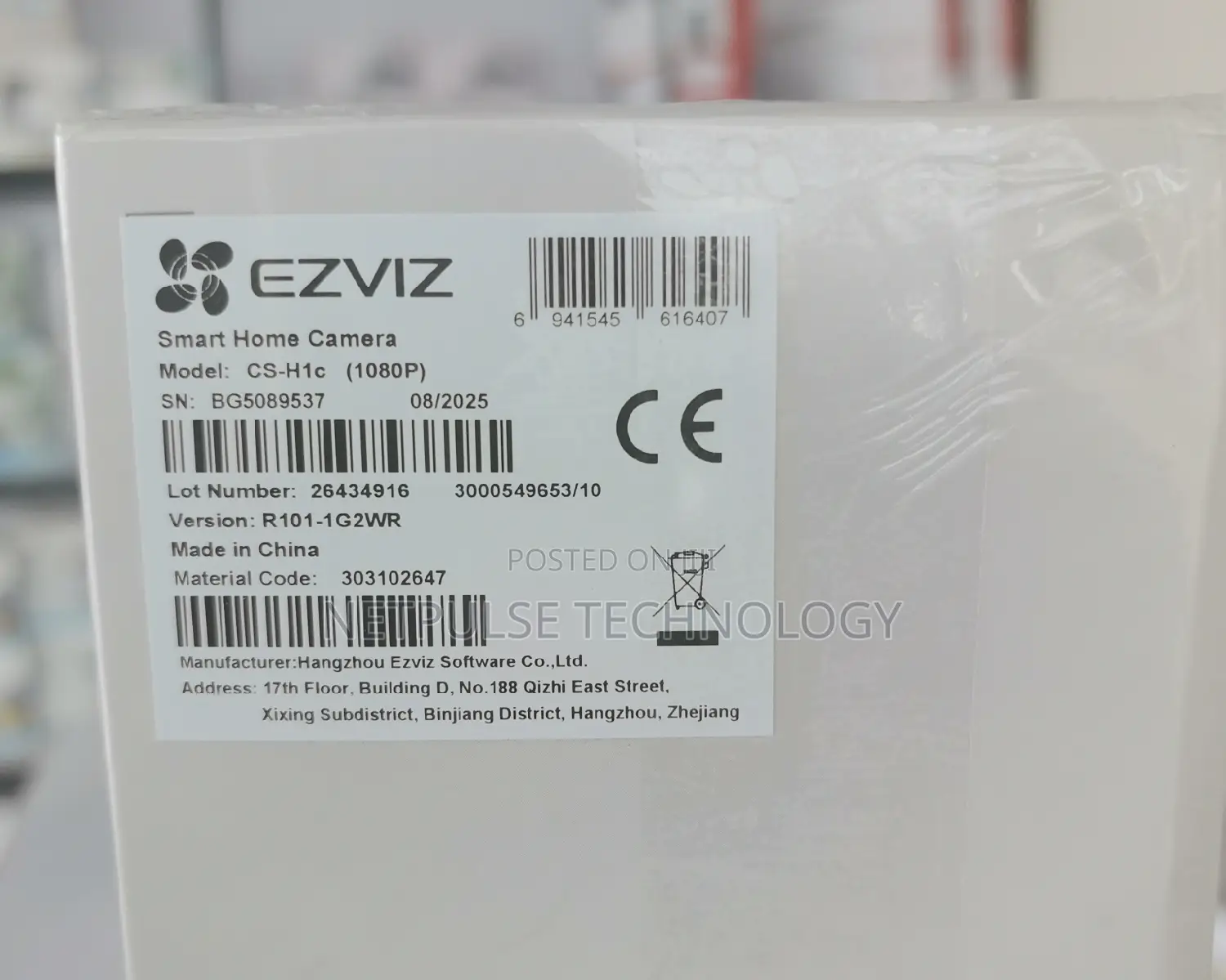 Ezviz Indoor 2.0mp Wifi Camera- Cs-H1c (1080p)