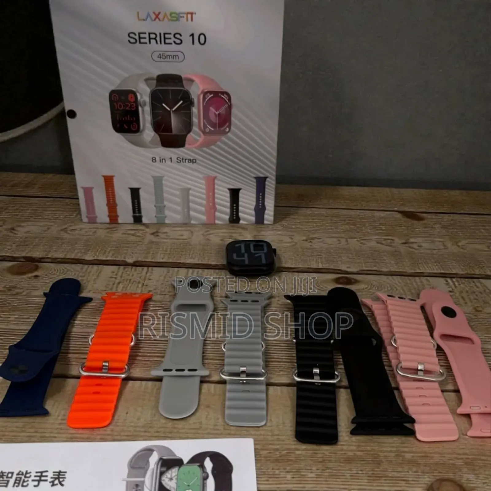Laxasfit Series 10 Smartwatch With 8 Straps (335469)
