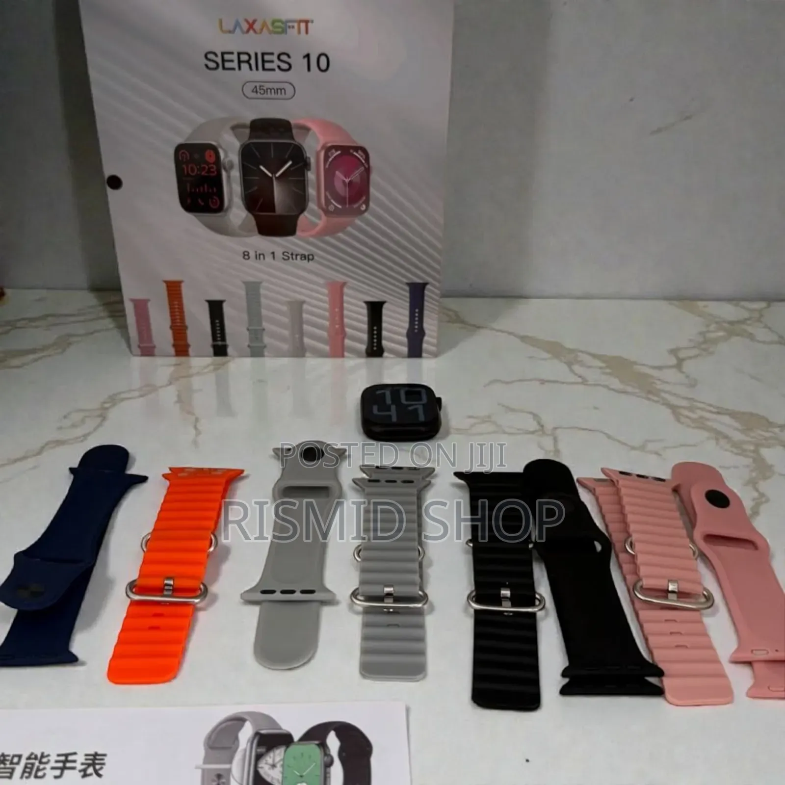 Laxasfit Series 10 Smartwatch With 8 Straps (432446)