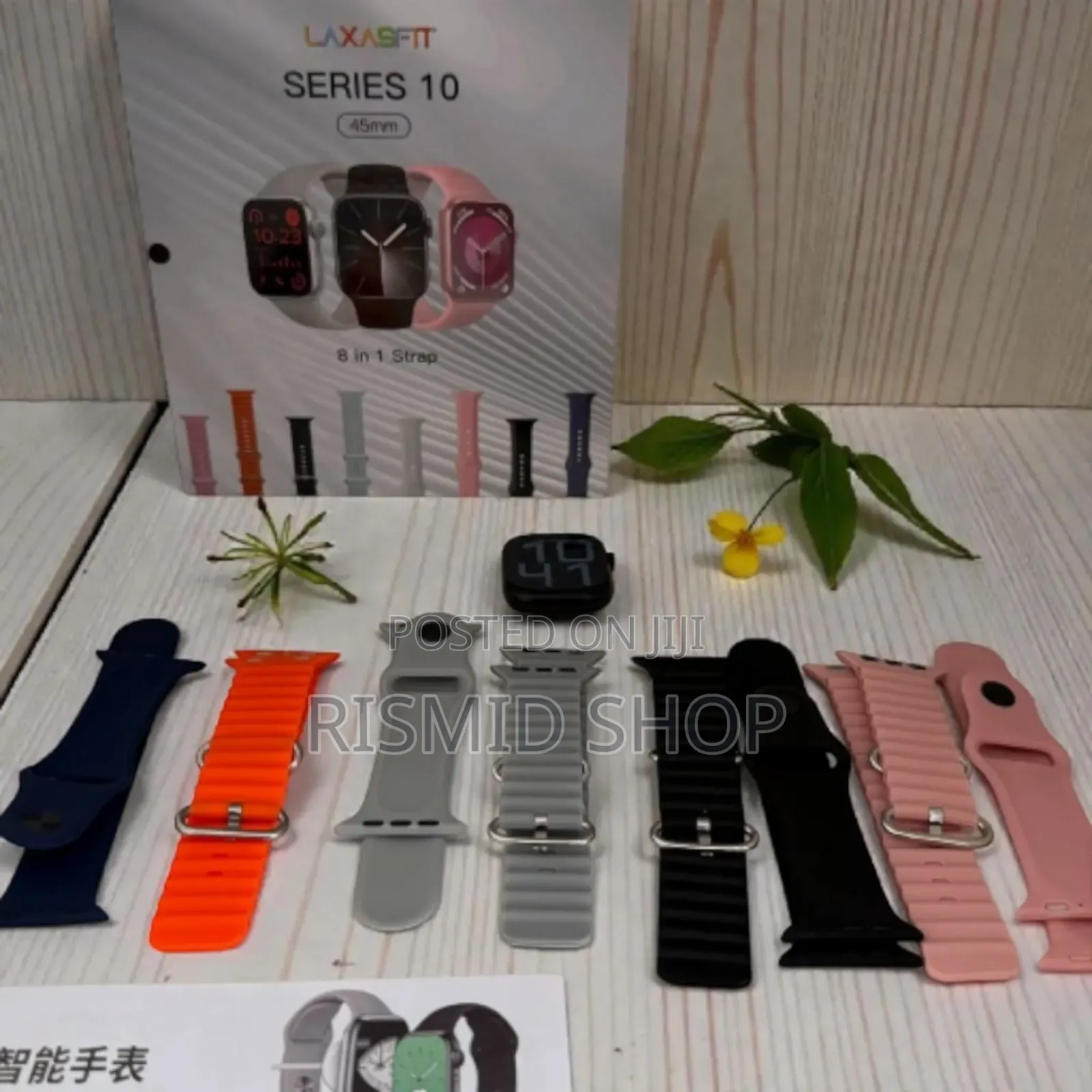 Laxasfit Series 10 Smartwatch With 8 Straps (525259)