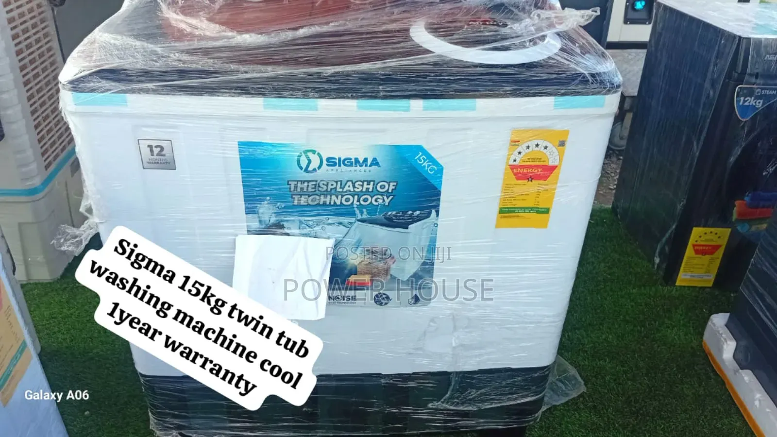 Sigma 15kg Twin Tub Washing Machine