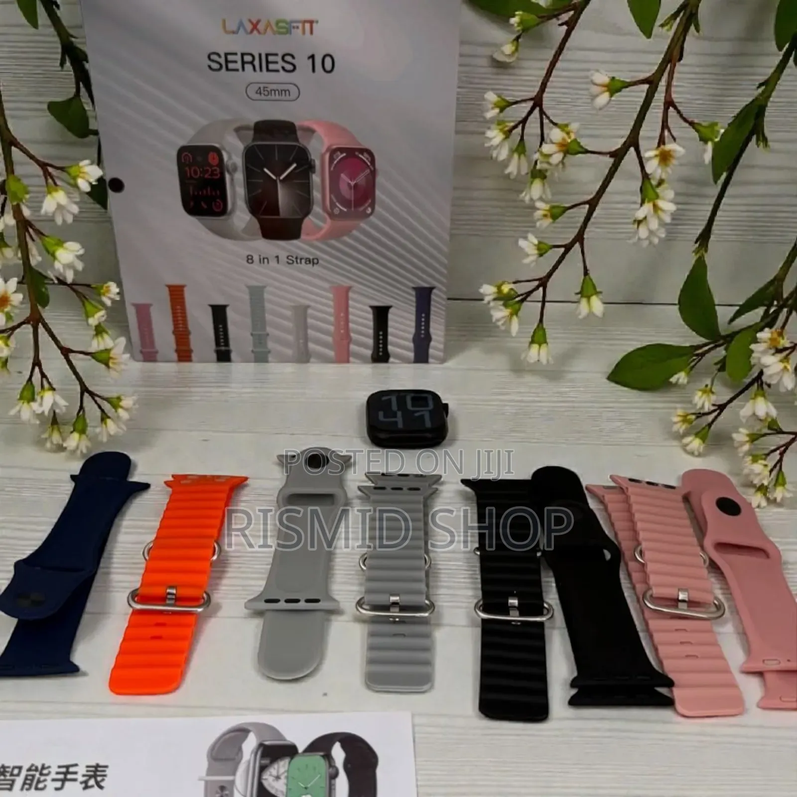 Laxasfit Series 10 Smartwatch With 8 Straps (525257)