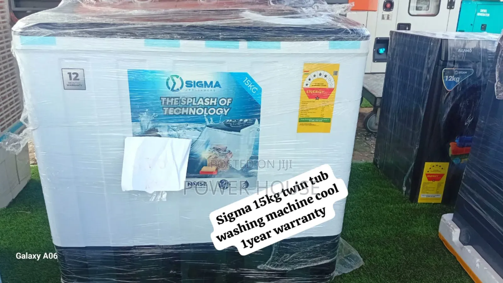 . Sigma Twin Tub Washer – 15kg