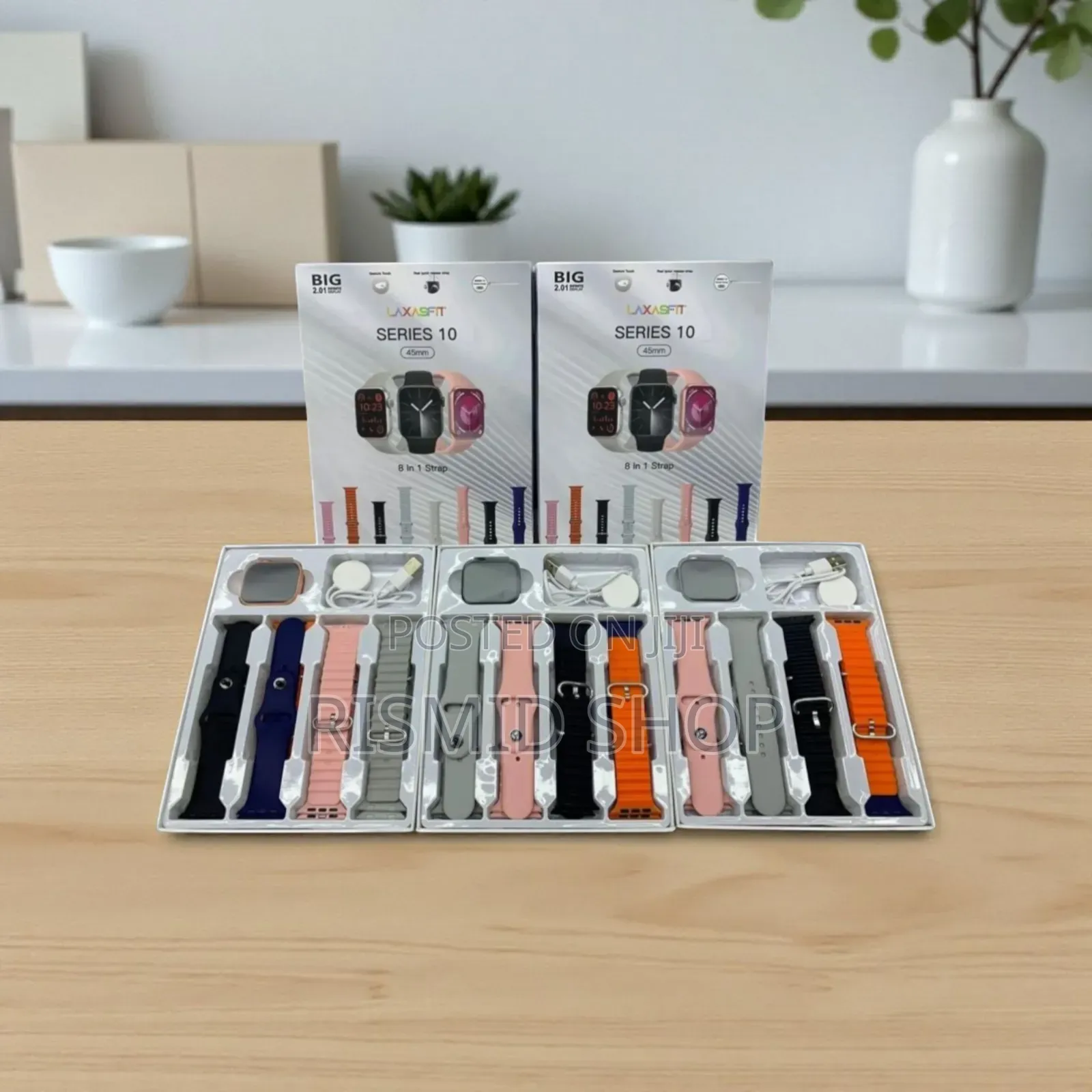 Laxasfit Series 10 Smartwatch 8 in 1 Straps (888288)