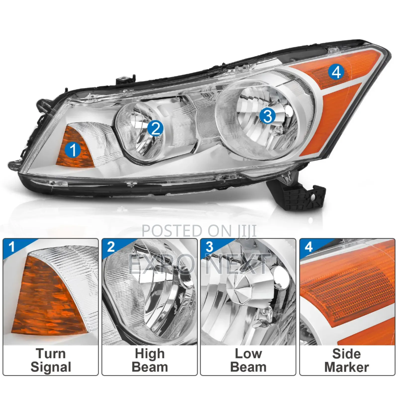 Honda Accord 2008-2012 Headlight Pair