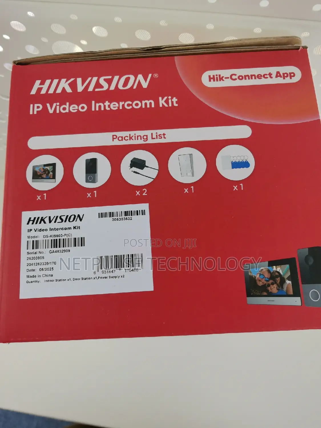 Hikvision Video Door Phone - Ds-Kis603-P(C)