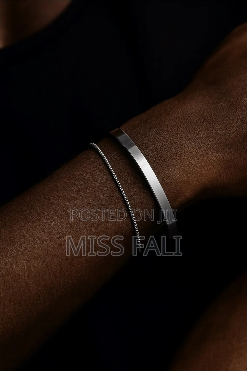 2in1 Bangle and Bracelet Set. In Gold and Silver
