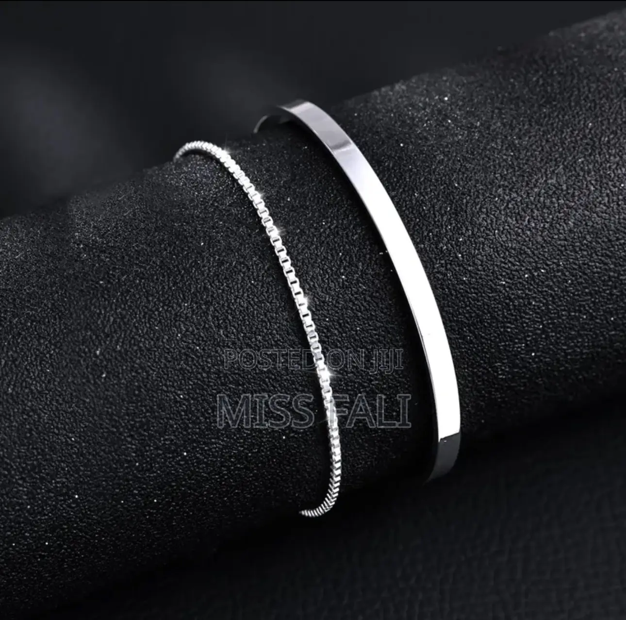 2in1 Bangle and Bracelet Set. In Gold and Silver