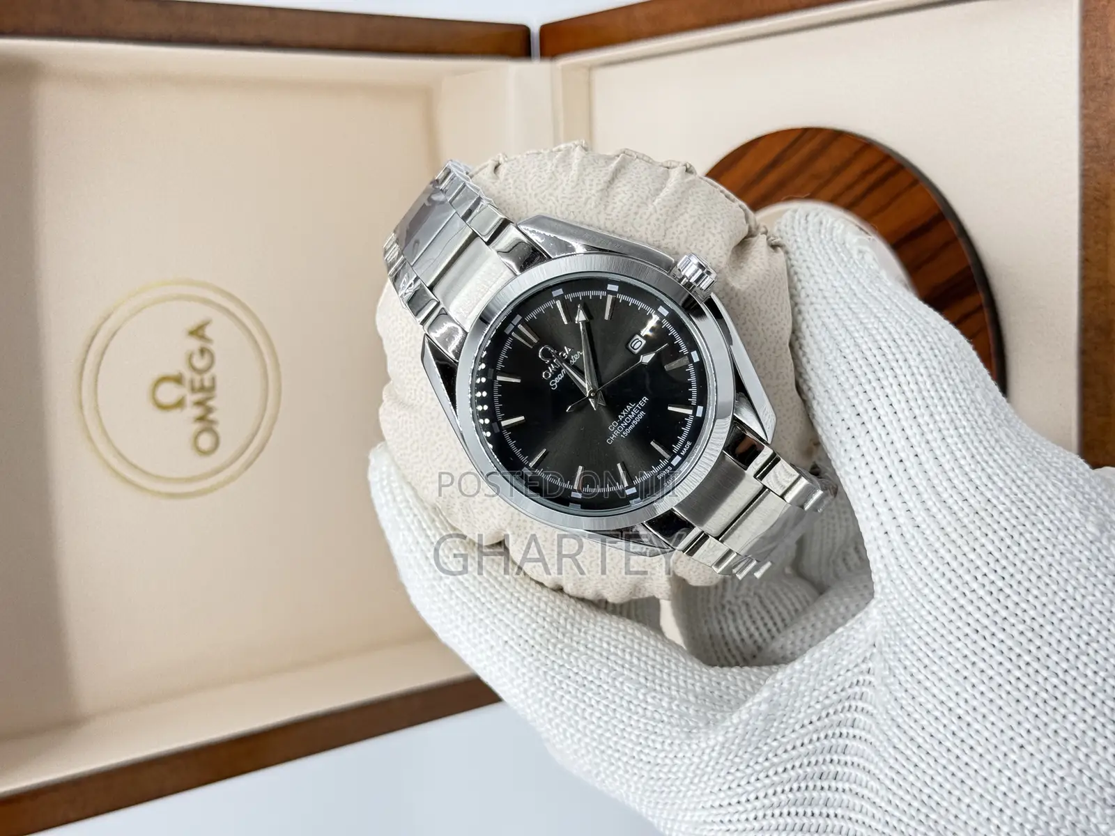 Men Luxury Omega Seamaster Chronometer Movement Watch