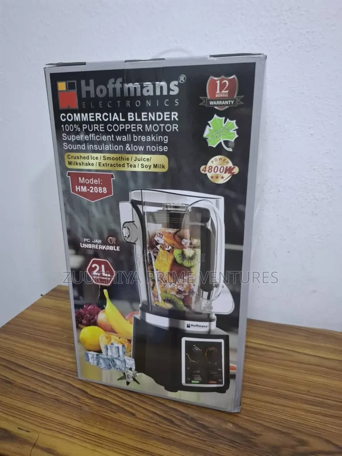 Hoffman 2.L High Power 4800w Soundproof Blender