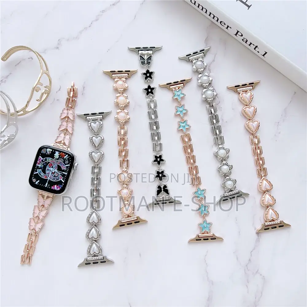 Rhinestone Pearl Band For Apple Watch Ultra/Series 9–1 (42–49mm)