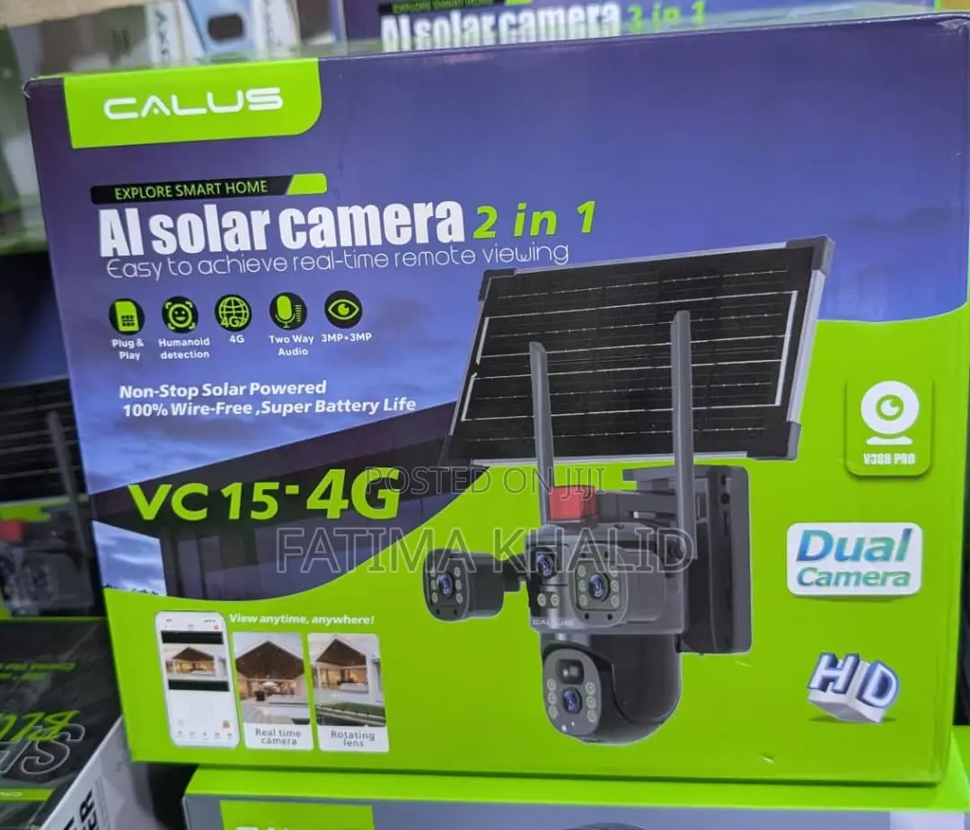 Ai Cctv Solar Camera 2 In1