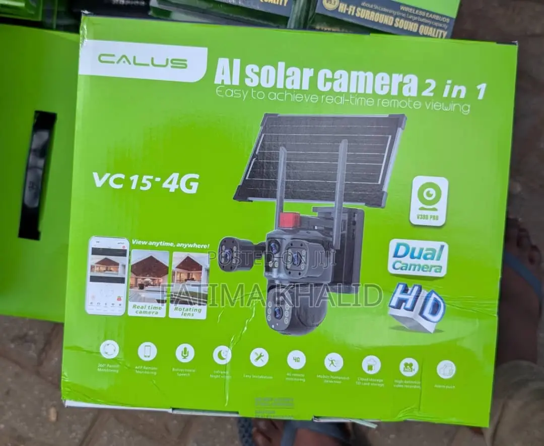 Ai Cctv Solar Camera 2 In1