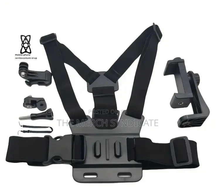 7in1 Handsfree Pov Vlog Sports Chest Mount Holder For Phones Cameras